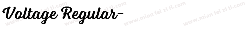Voltage Regular字体转换